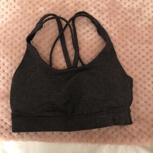 Lululemon energy bra size 4 black/grey